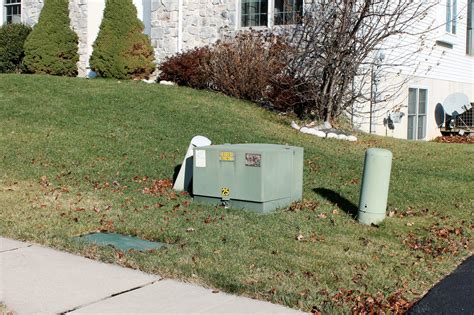 what is the green covered metal box on lawns|green pack utility box.